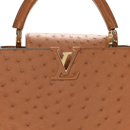 Louis Vuitton Ostrich Capucines BB Cognac 6 of 9