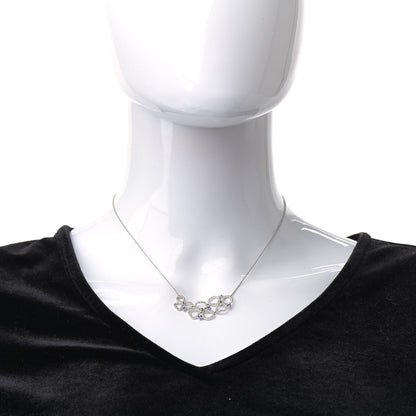 Tiffany Platinum Diamond Tanzanite Paper Flowers Open Cluster Pendant Necklace 2 of 6