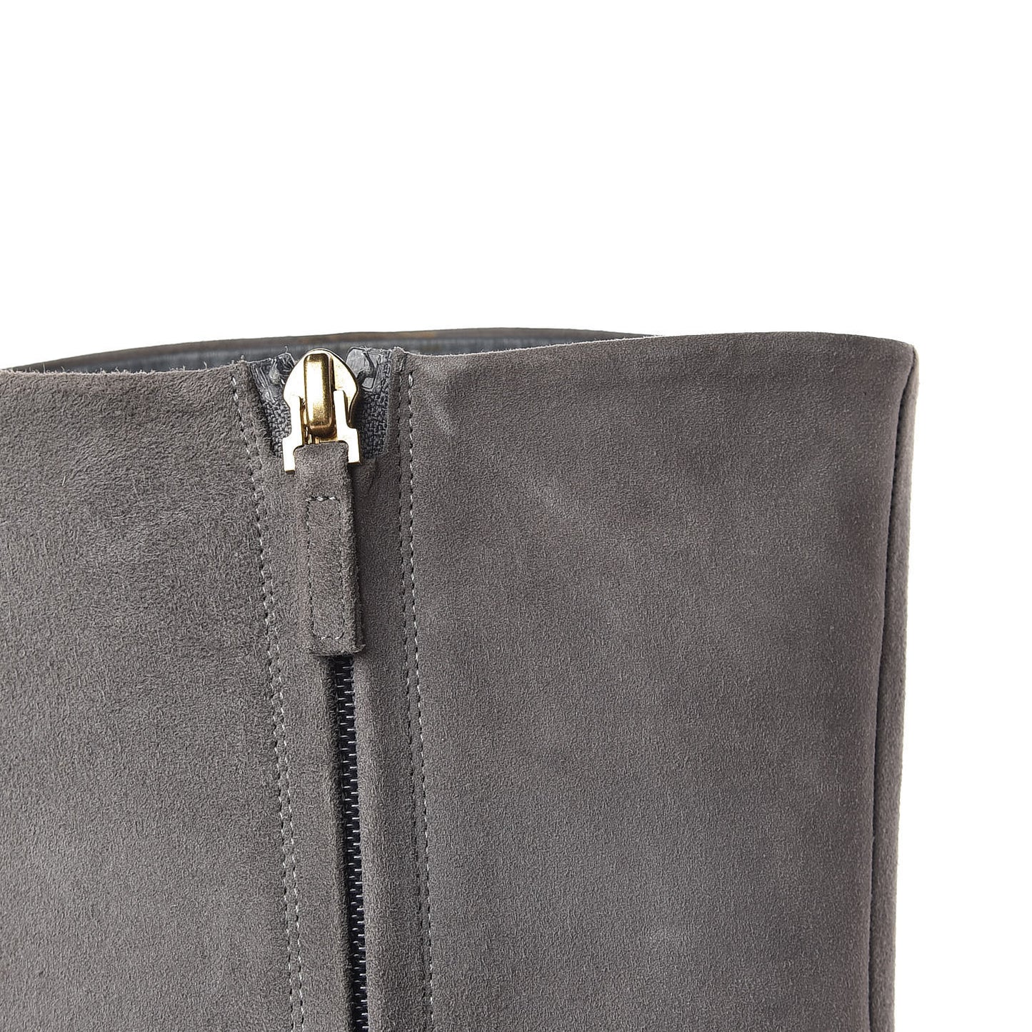 Suede Knee High Boots 38.5 Grey