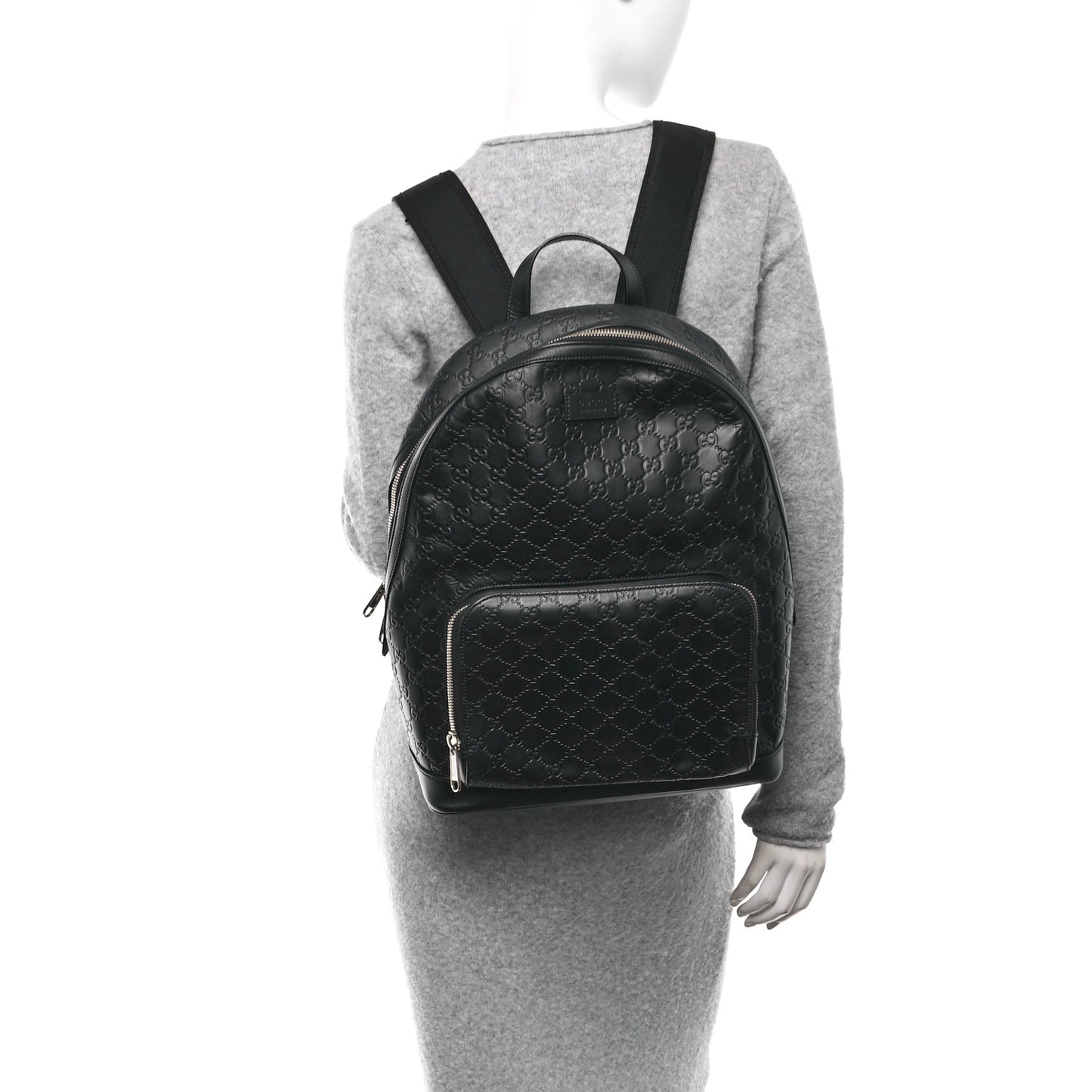 Guccissima Signature Day Backpack Black
