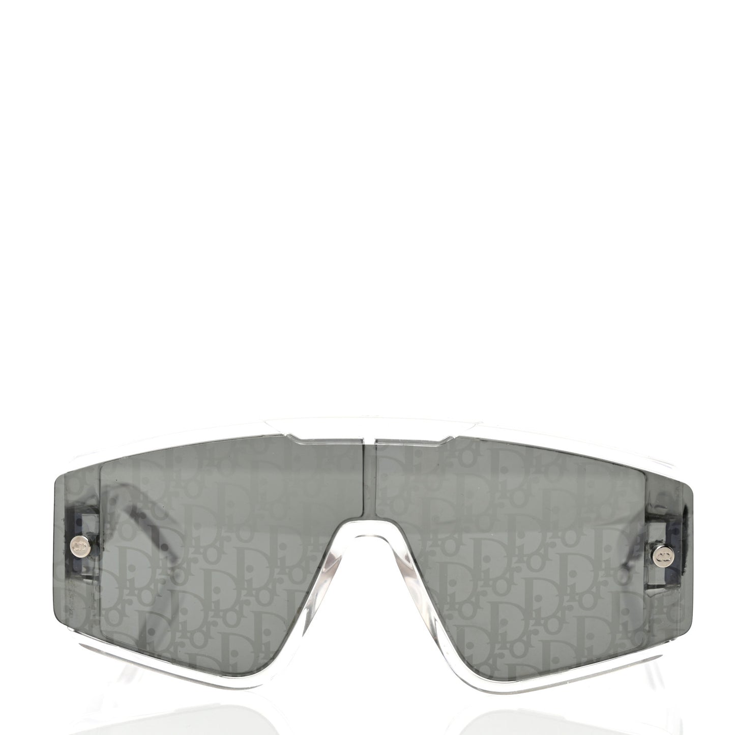 Acetate Oblique Diorxtrem MU Mask Sunglasses Crystal Smoke Mirror