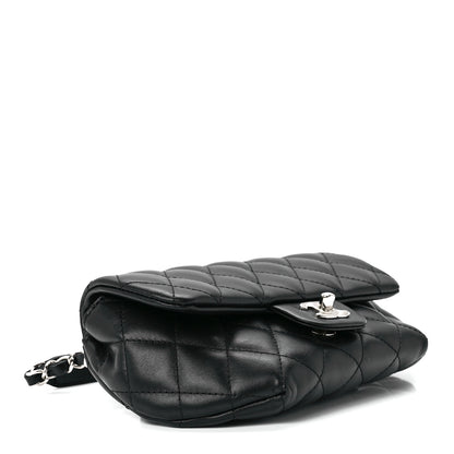 Chanel Calfskin Quilted CC Uniform Flap Belt Bag Black 4 of 13