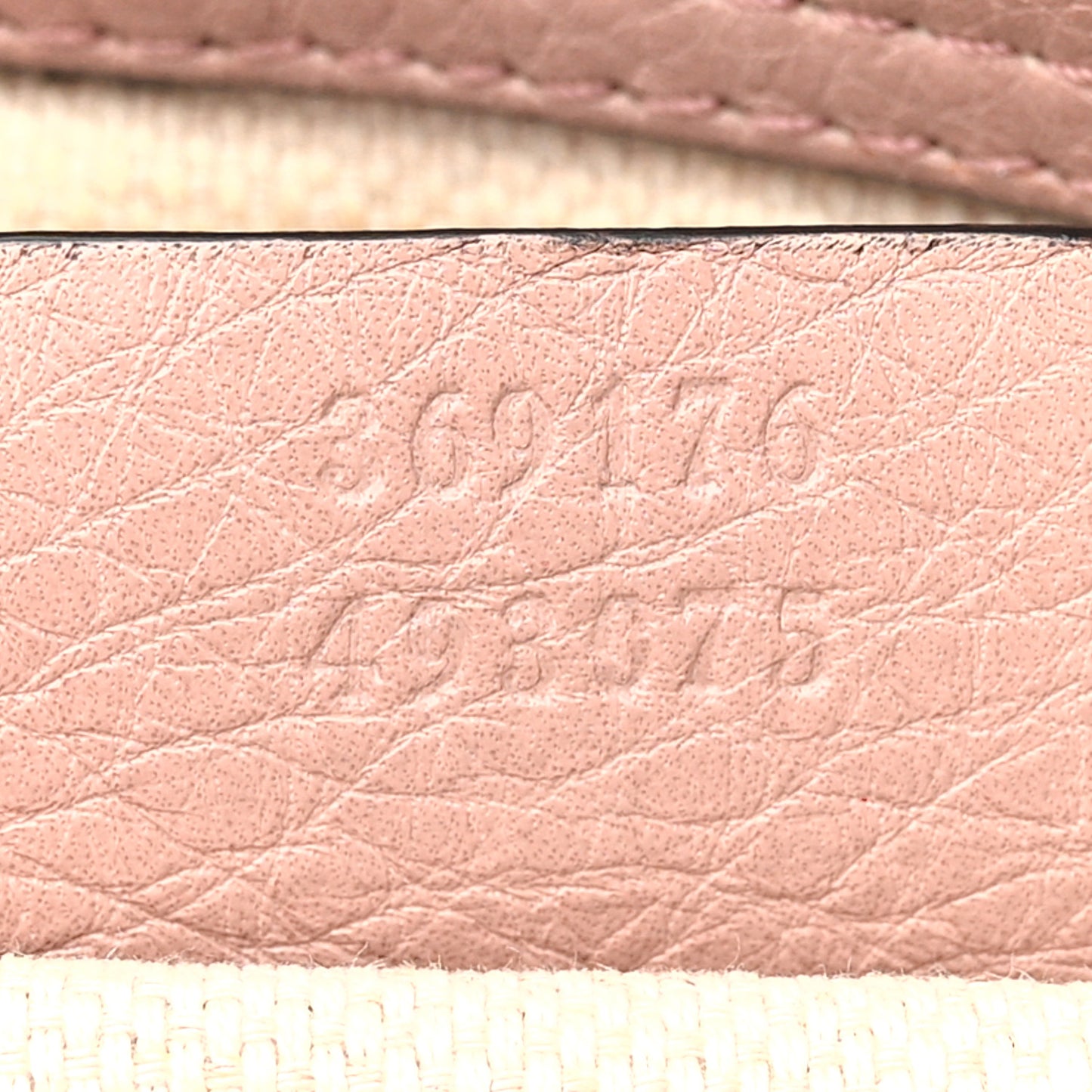 Pebbled Calfskin Small Soho Top Handle Bag Light Pink