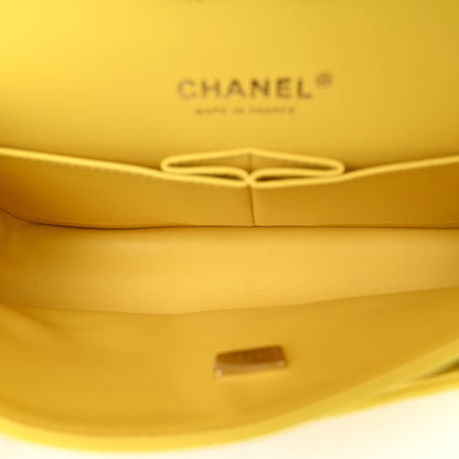 Chanel Caviar Quilted Medium Double Flap Yellow 5 of 11