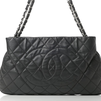 Chanel Caviar Quilted Expandable Zip Shoulder Bag Black 8 of 17