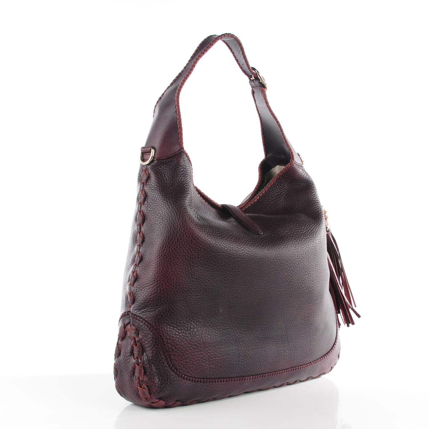 Gucci Calfskin Large New Jackie Shoulder Bag Brown 3 of 7