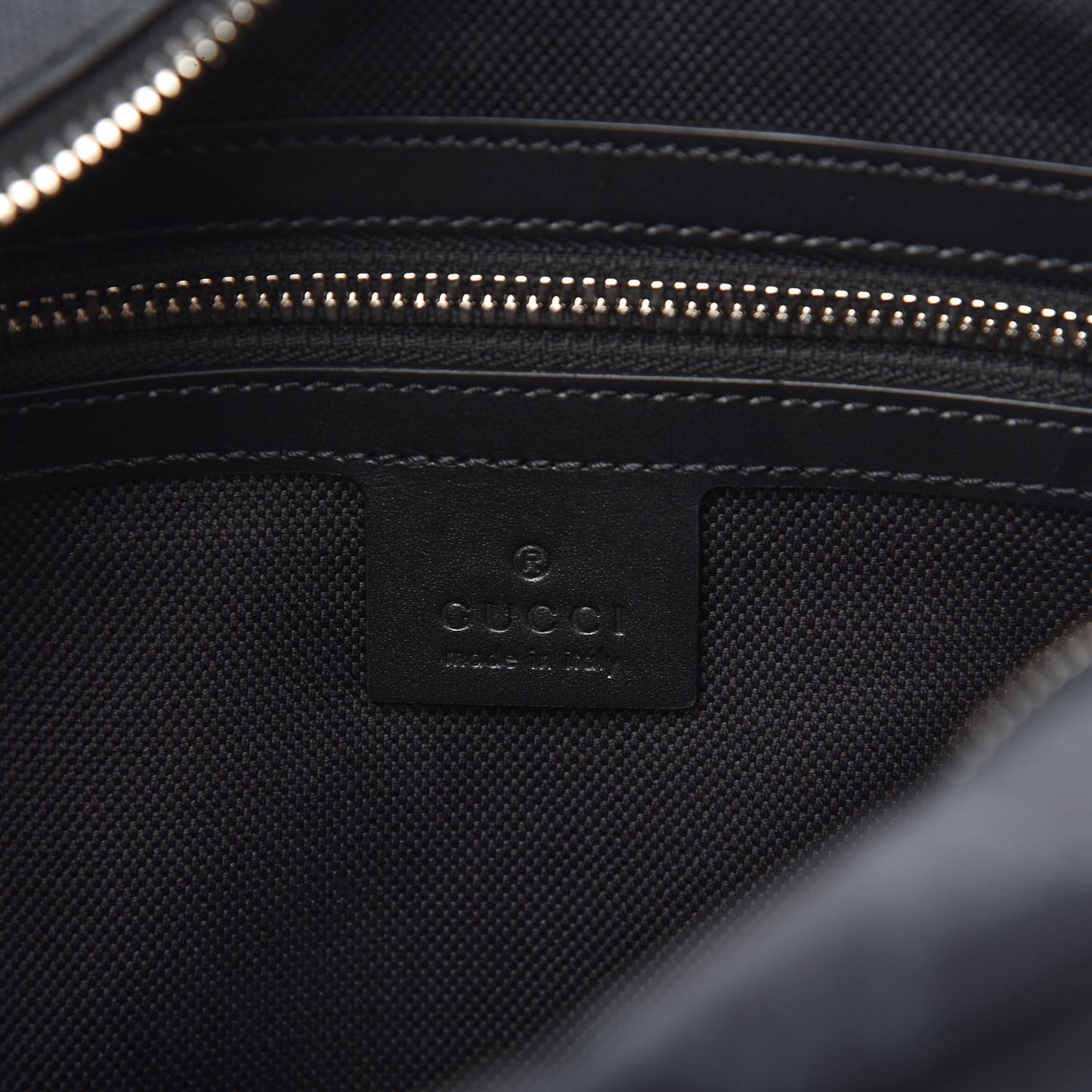 GG Supreme Monogram Selleria Calfskin Square Messenger Bag Black