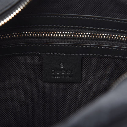 Gucci GG Supreme Monogram Selleria Calfskin Square Messenger Bag Black 8 of 9