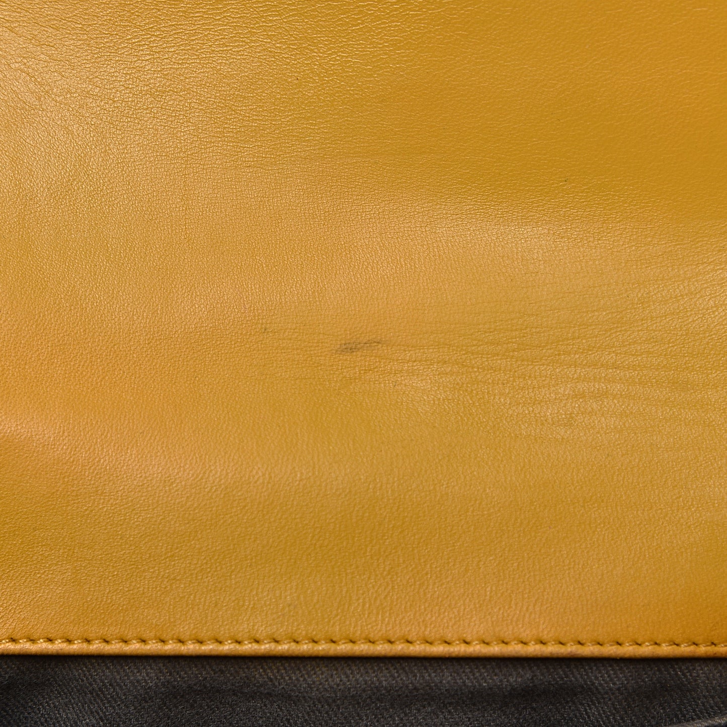 Velvet Quilted Small Boy Flap Yellow