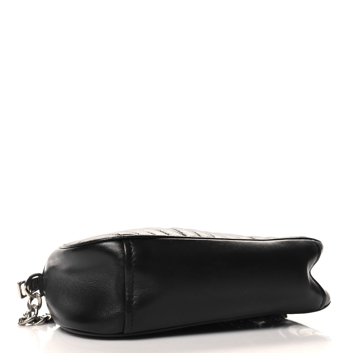Soft Calfskin Impunture Diagramme Dome Crossbody Bag Black