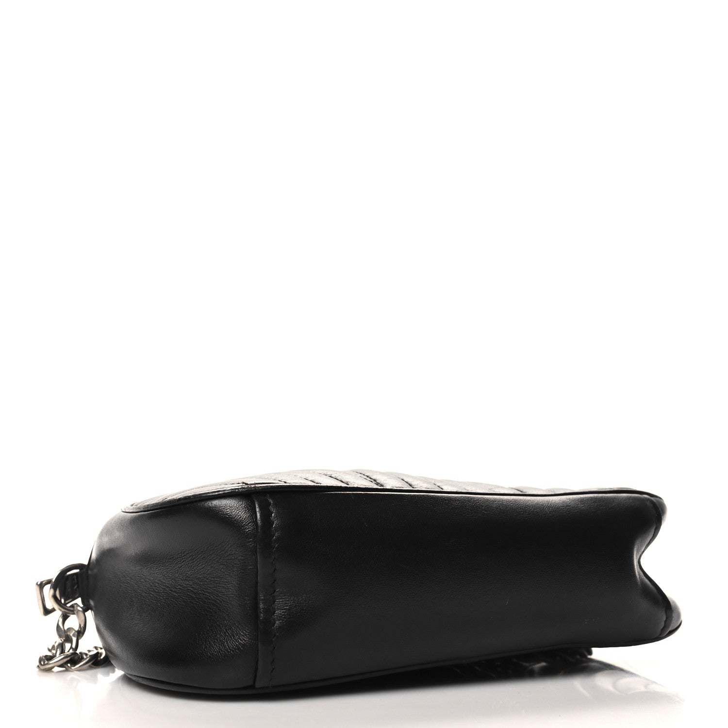 Prada Soft Calfskin Impunture Diagramme Dome Crossbody Bag Black 4 of 10
