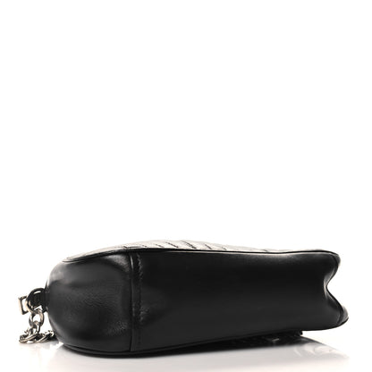 Prada Soft Calfskin Impunture Diagramme Dome Crossbody Bag Black 4 of 10