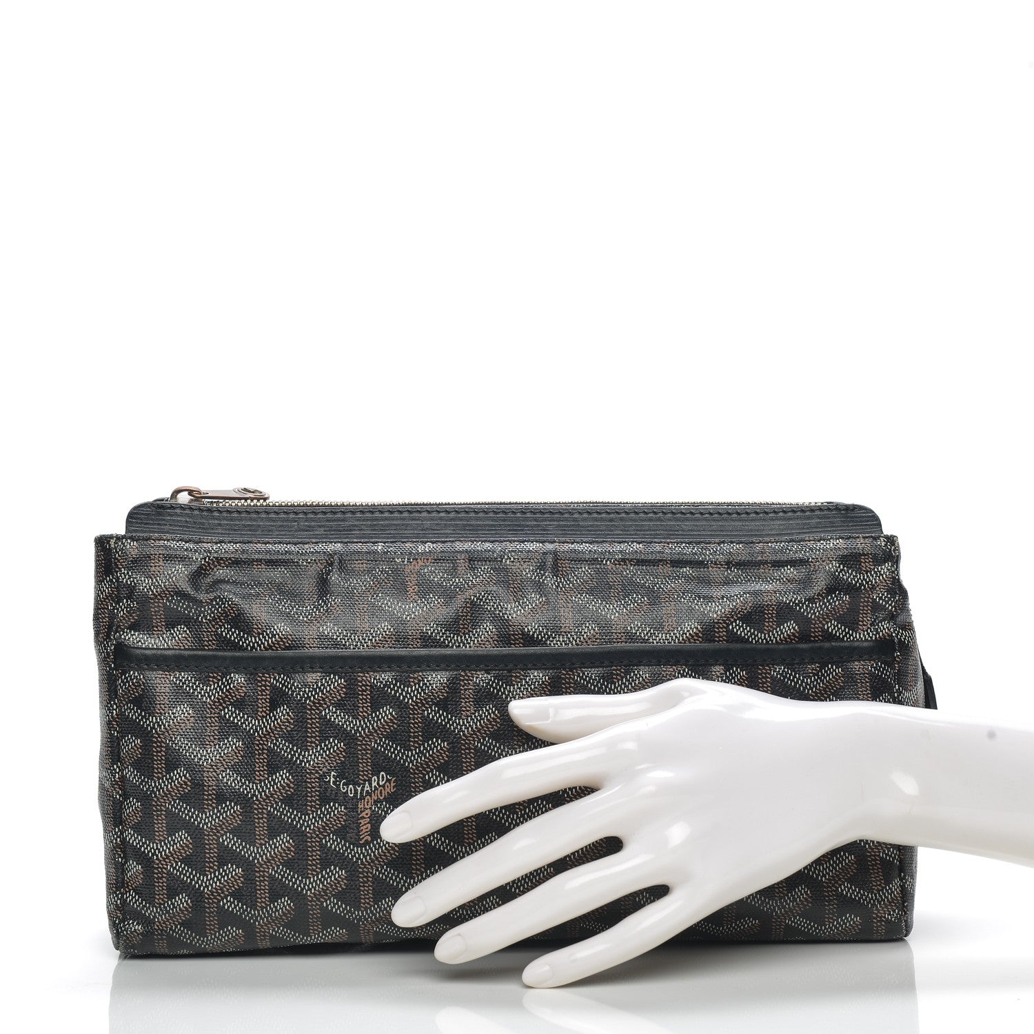 Goyard Goyardine Miroir Toiletry Bag GM Black 2 of 10