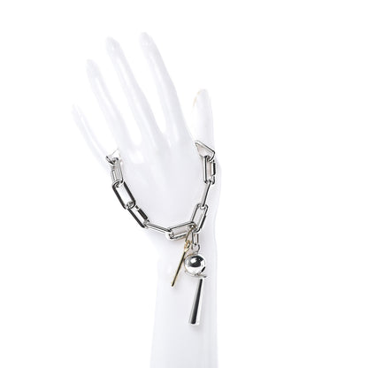 Hermes Palladium Permabrass Curiosite Charm Bracelet 2 of 5