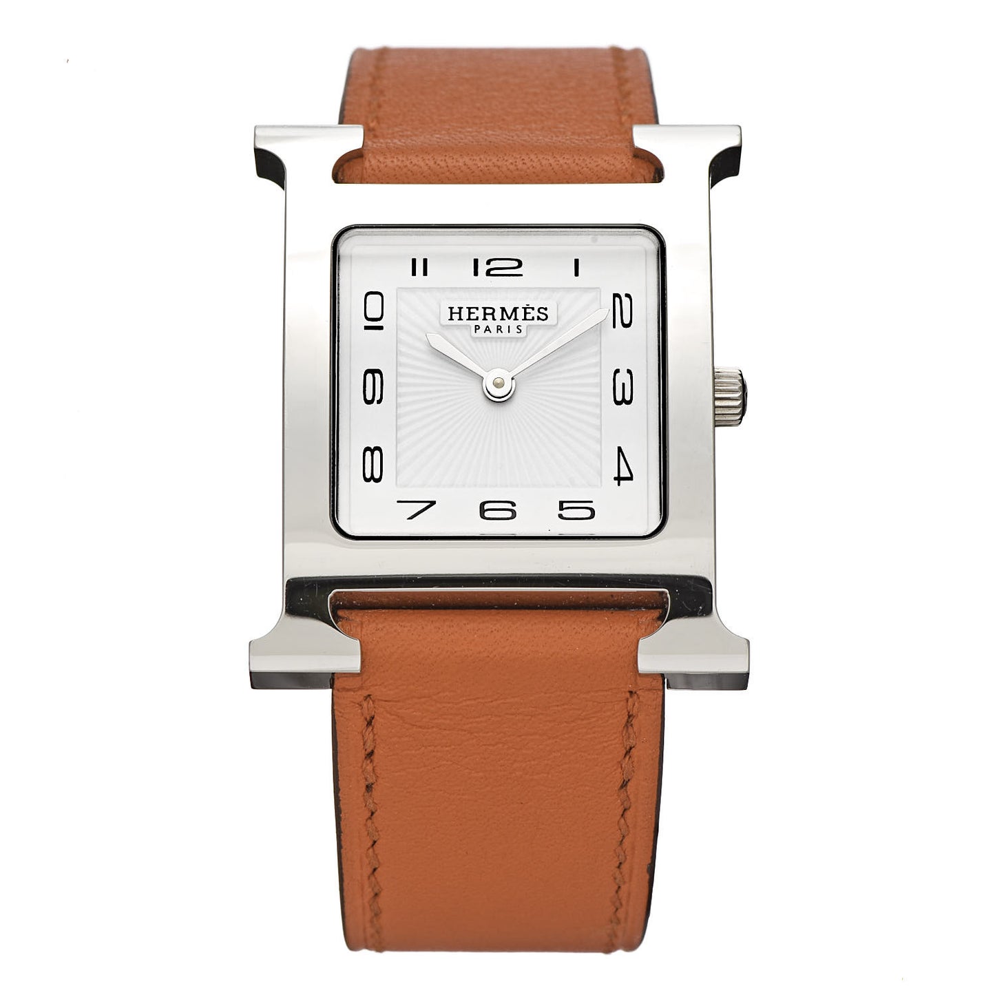 Stainless Steel Swift 26mm Heure H Hour Quartz Watch Orange