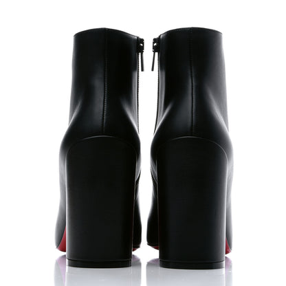 Christian Louboutin Calfskin Turela 85 Ankle Boots 39.5 Black 5 of 10