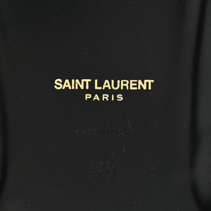 Saint Laurent Crepe Satin Laszlo Sandals 39.5 Black 7 of 9