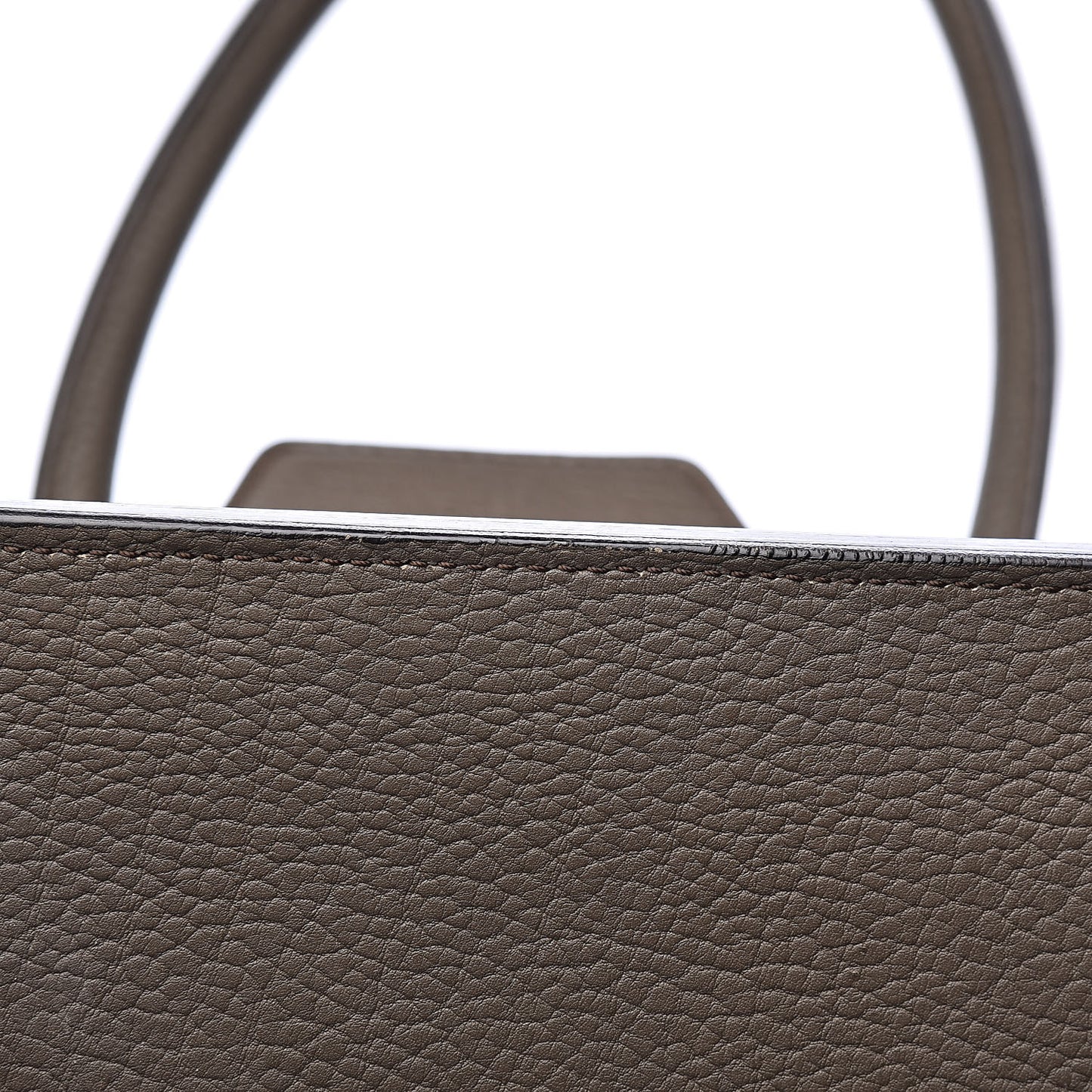Crisped Calfskin Large Tie Knot Tote Grey