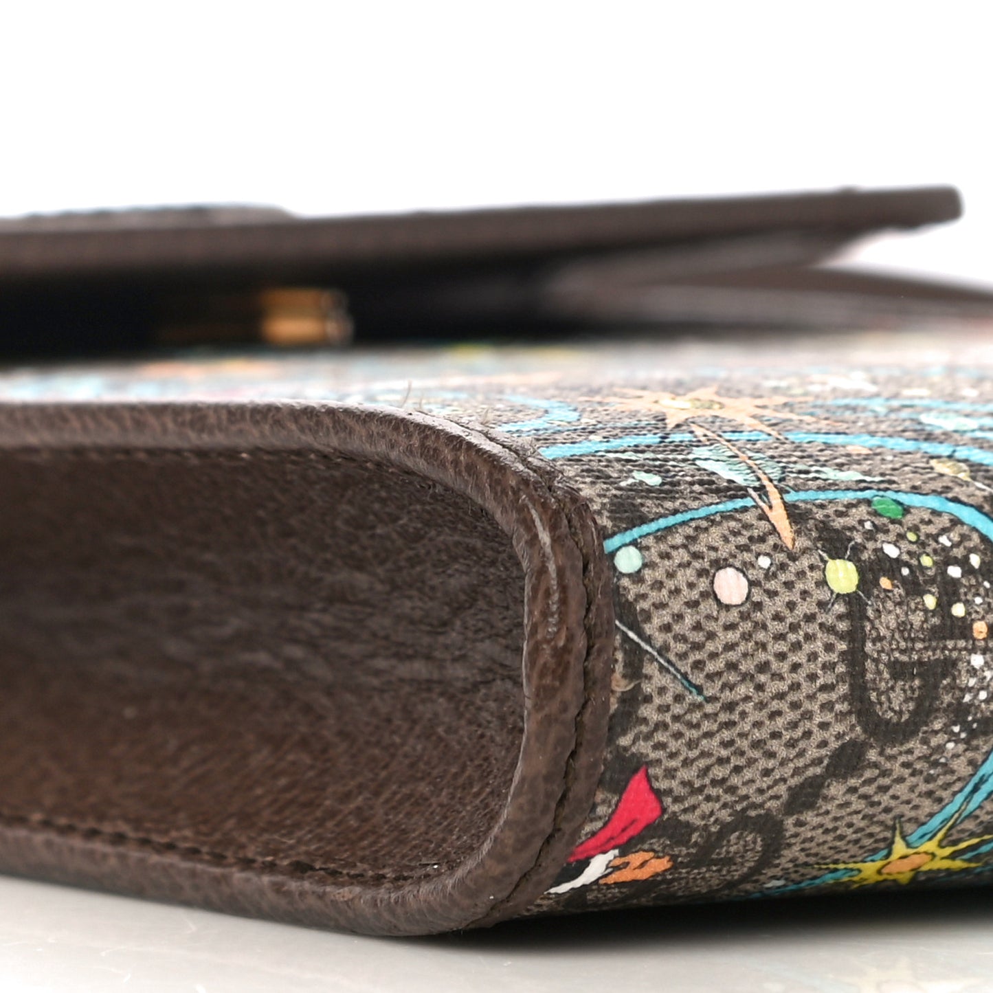 X DISNEY GG Supreme Monogram Donald Duck Mini Interlocking G Crossbody Bag Beige Multicolor New Acero