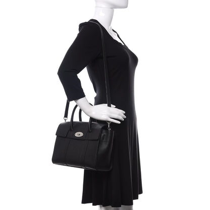 Mulberry Classic Grain Small New Bayswater Black 2 of 9
