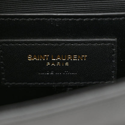 Saint Laurent Grain De Poudre Small Monogram Kate Satchel Black 6 of 10