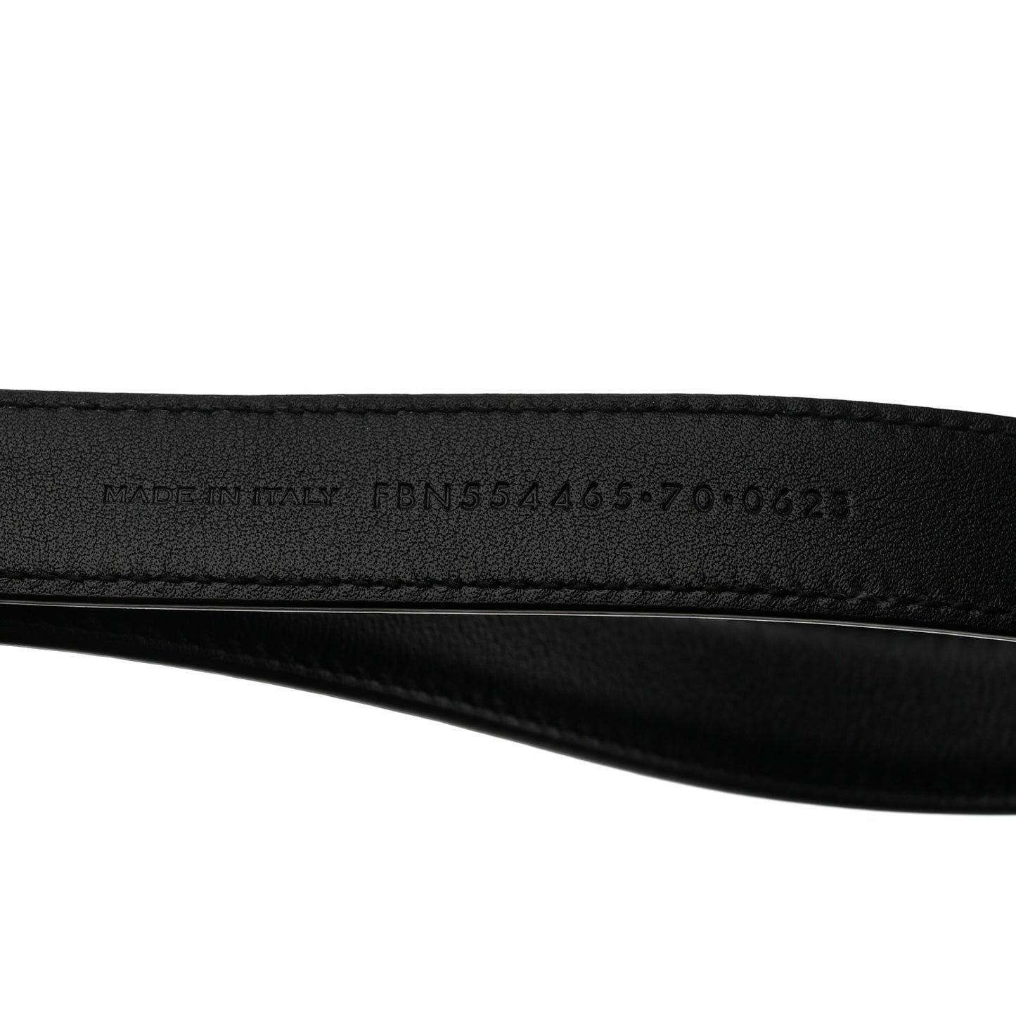 Smooth Calfskin Monogram Square Buckle Belt 70 Black