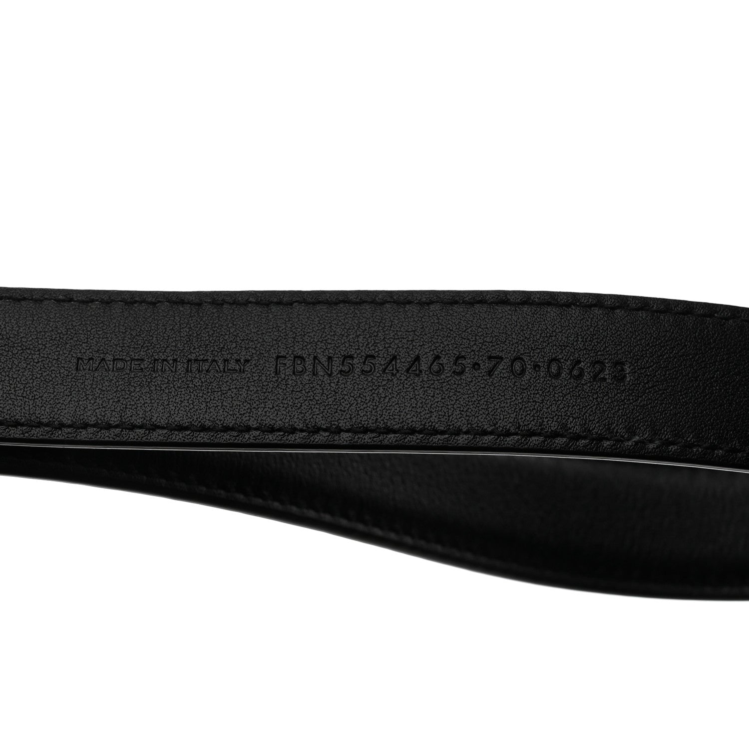 Saint Laurent Smooth Calfskin Monogram Square Buckle Belt 70 Black 4 of 6