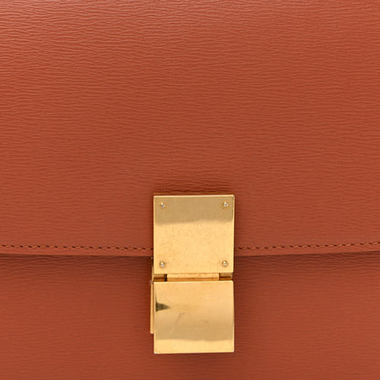 Celine Liege Calfskin Medium Classic Box Flap Bag Terracotta 8 of 10