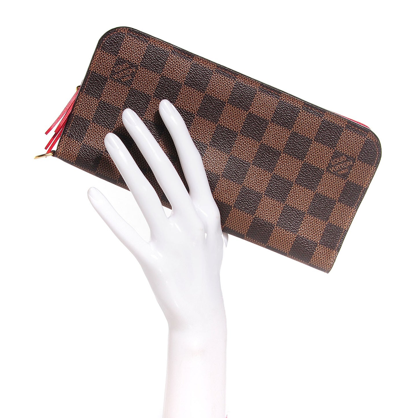 Damier Ebene Insolite Wallet Red