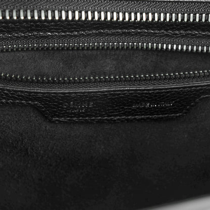 Celine Drummed Calfskin Micro Luggage Black 6 of 7