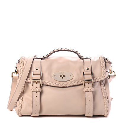 Mulberry Soft Buffalo Woven Trim Medium Alexa Bayswater Ballet Pink 1 of 4