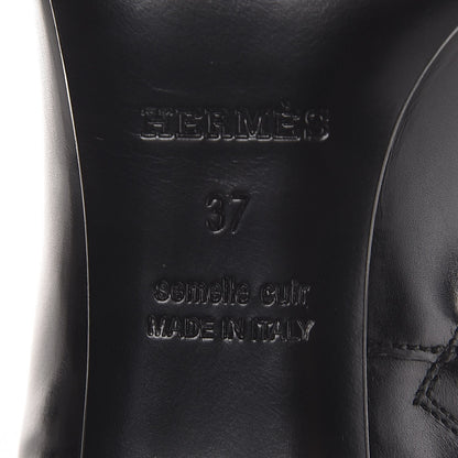 Hermes Calfskin Perrine Ankle Boots 37 Black 6 of 8