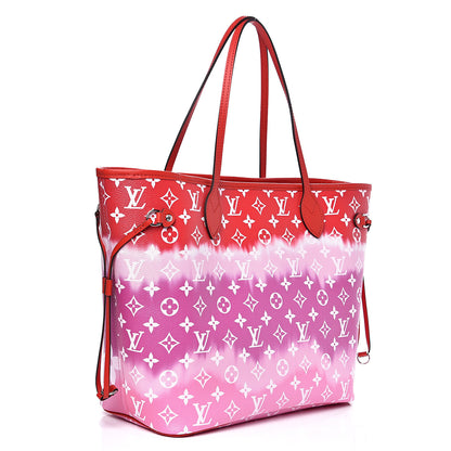 Louis Vuitton Monogram Escale Neverfull MM Rouge 2 of 8