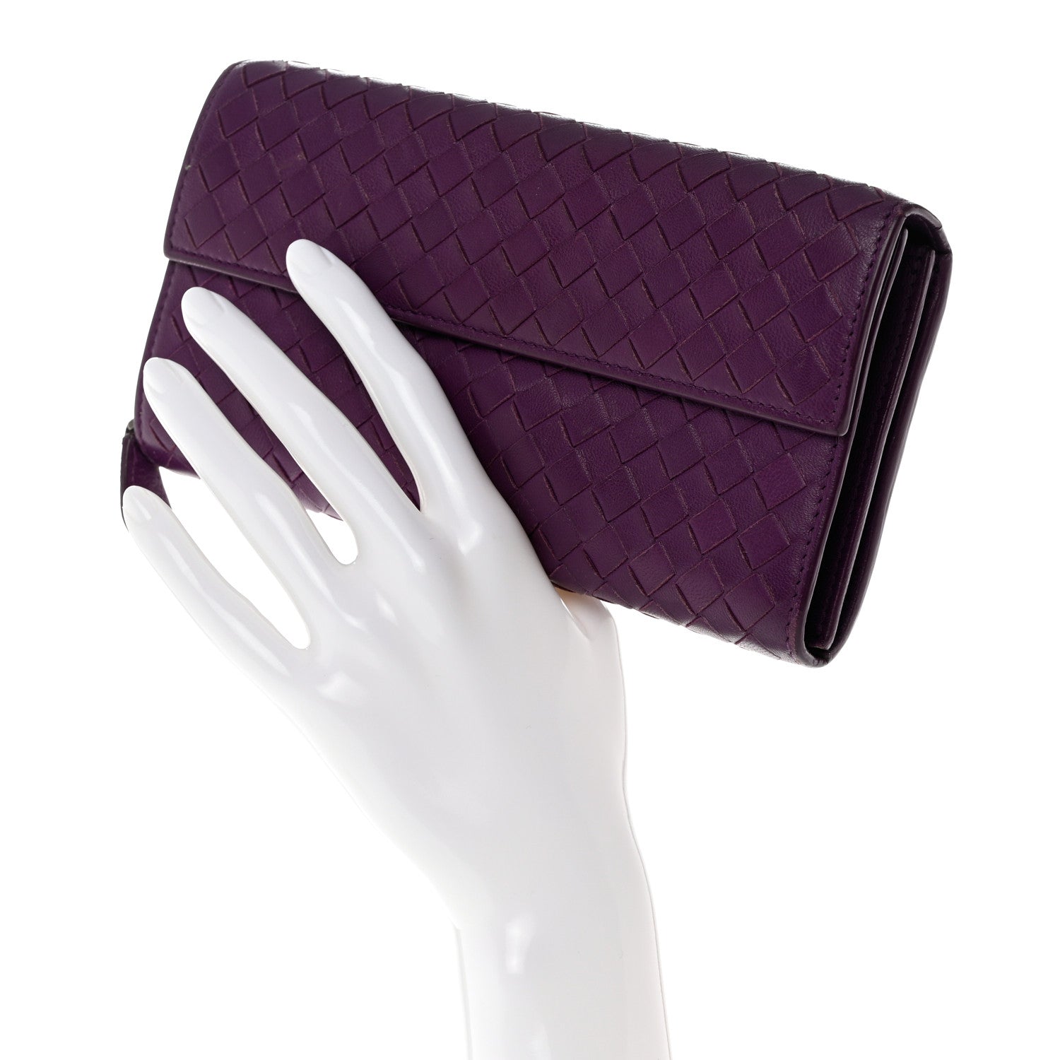 Bottega Veneta Nappa Intrecciato Continental Flap Wallet Peony 2 of 9