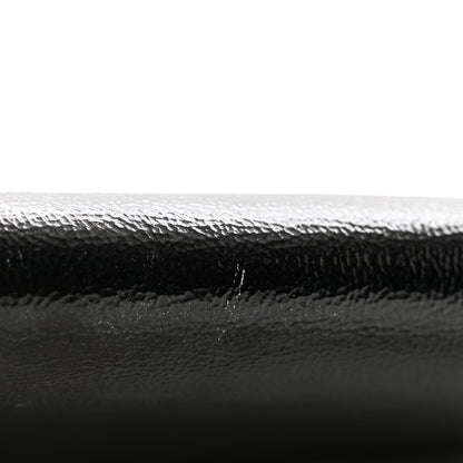 Saint Laurent Textured Patent Belle de Jour Chain Clutch Black 11 of 11