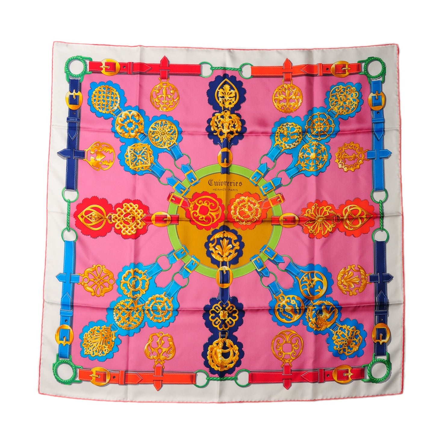 Silk Cuivreries Scarf 90