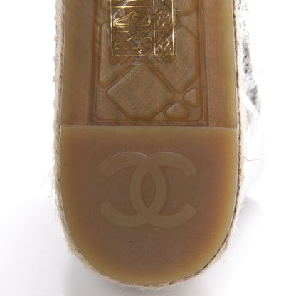 Chanel Laminated Goatskin CC Espadrilles 35 Silver 8 of 11