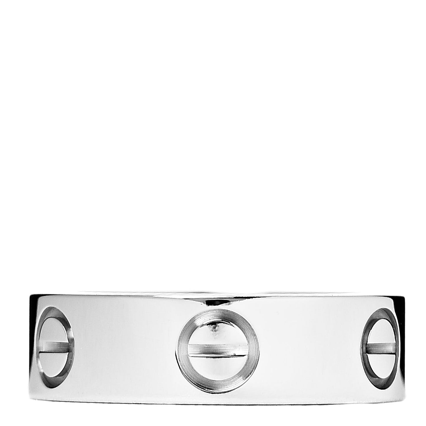 18K White Gold 5.5mm LOVE Ring 51 5.75