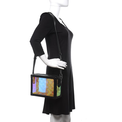 Louis Vuitton Calfskin PVC Monogram Solar Ray Soft Trunk Iridescent Prism Black 2 of 11