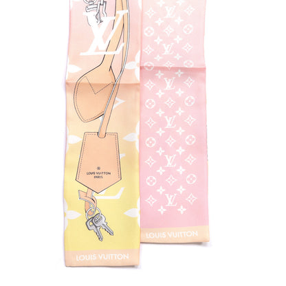 Louis Vuitton Silk Monogram Gradient By The Pool Bandeau Pink 2 of 3