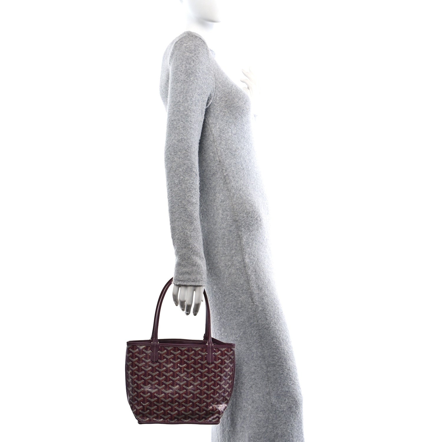 Goyard Goyardine Reversible Mini Anjou Burgundy 3 of 18