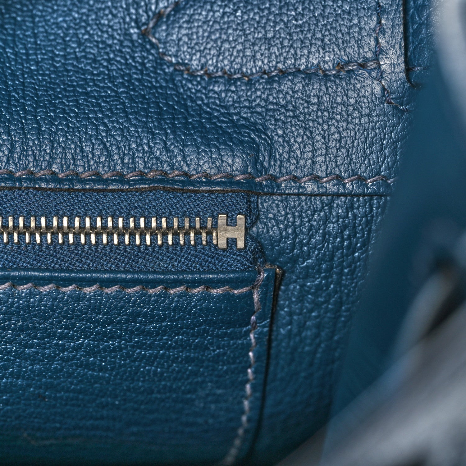 Hermes Togo Birkin 30 Bleu De Malte 22 of 35