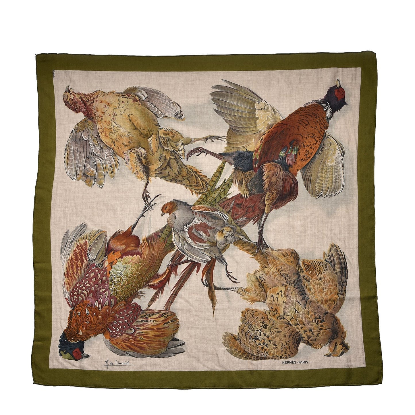 Cashmere Silk Belle Chasse Scarf 90