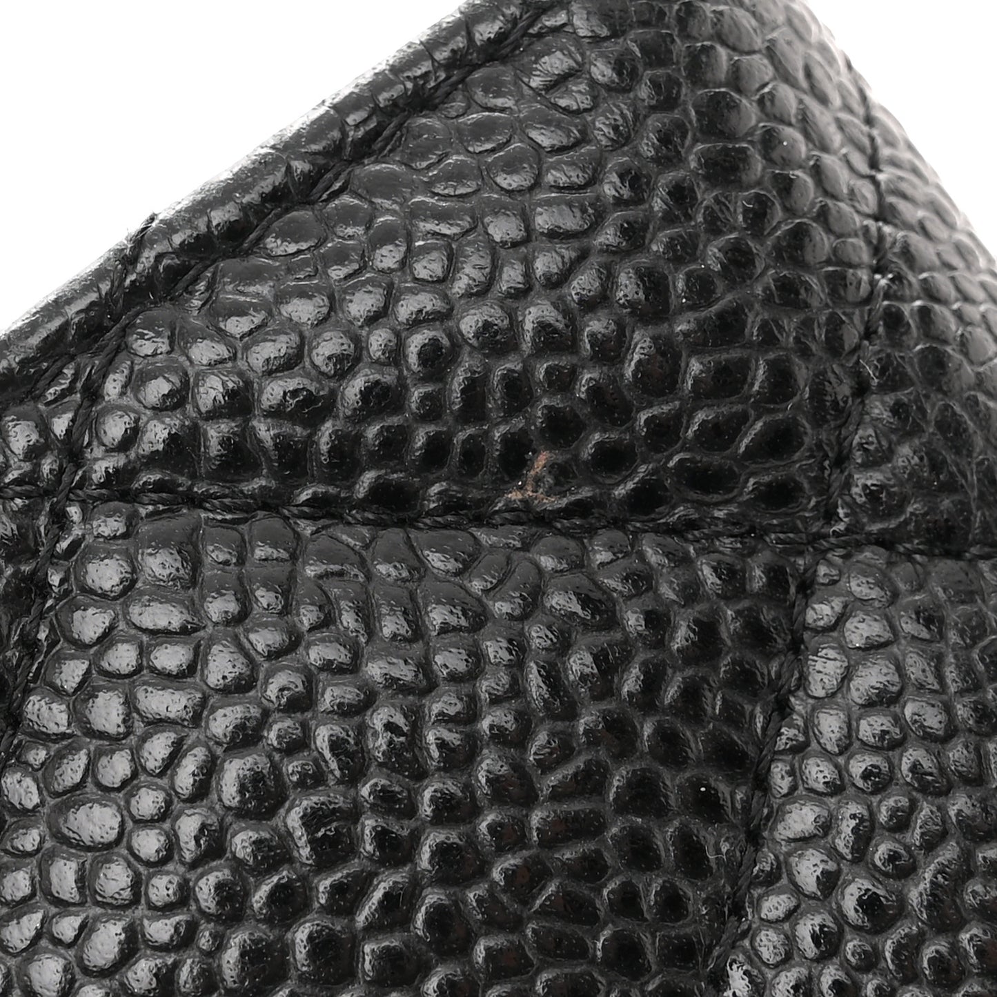 Caviar Quilted Large Flap Wallet Black