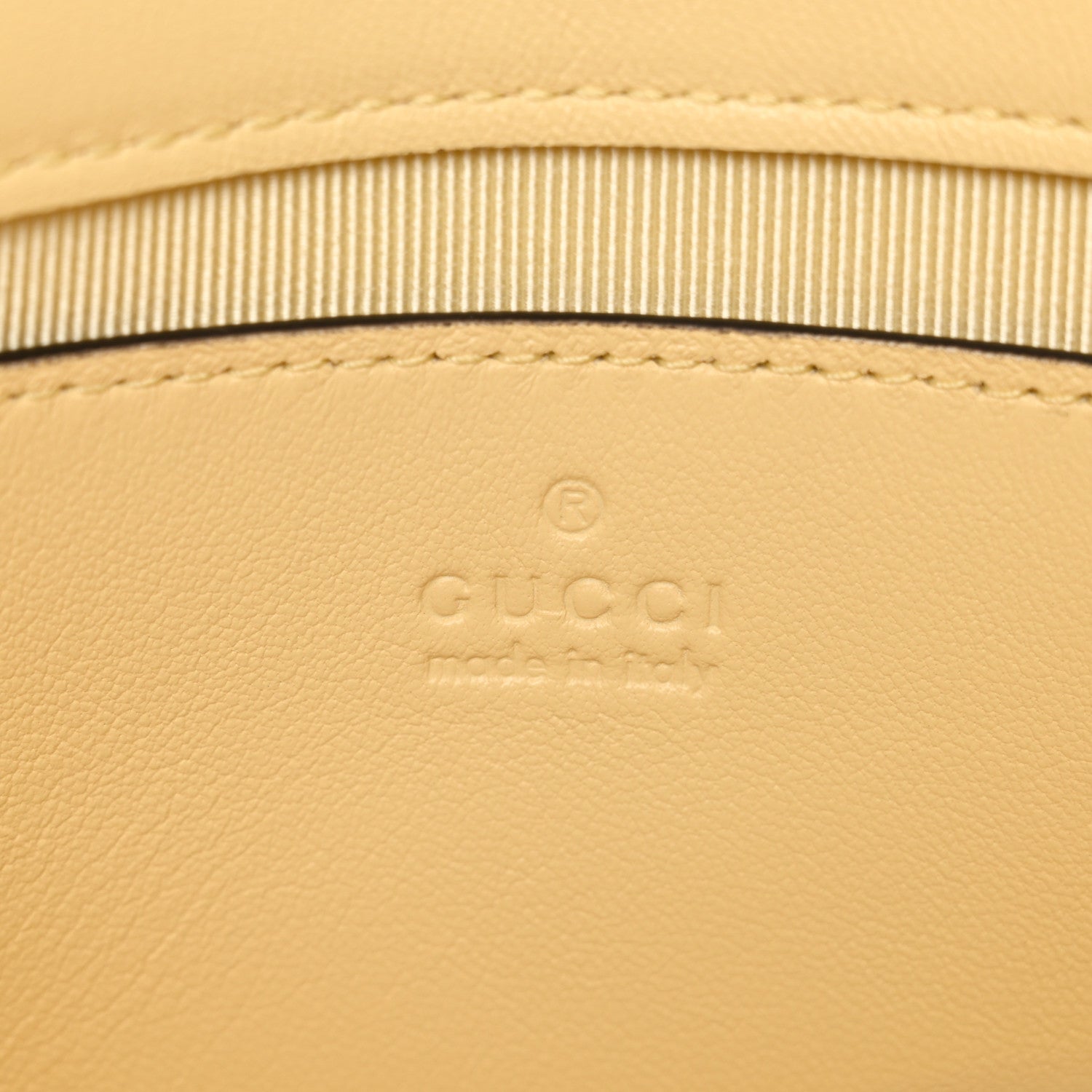 Gucci Lambskin Matelasse Small GG Marmont Shoulder Bag Yellow 6 of 10