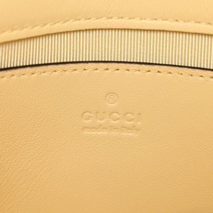 Gucci Lambskin Matelasse Small GG Marmont Shoulder Bag Yellow 6 of 10
