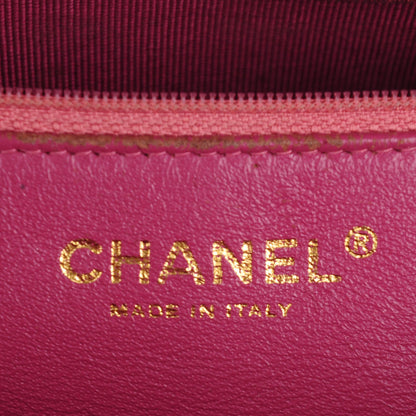 Chanel Patent Chocolate Bar Quilted Tote Pink 6 of 10