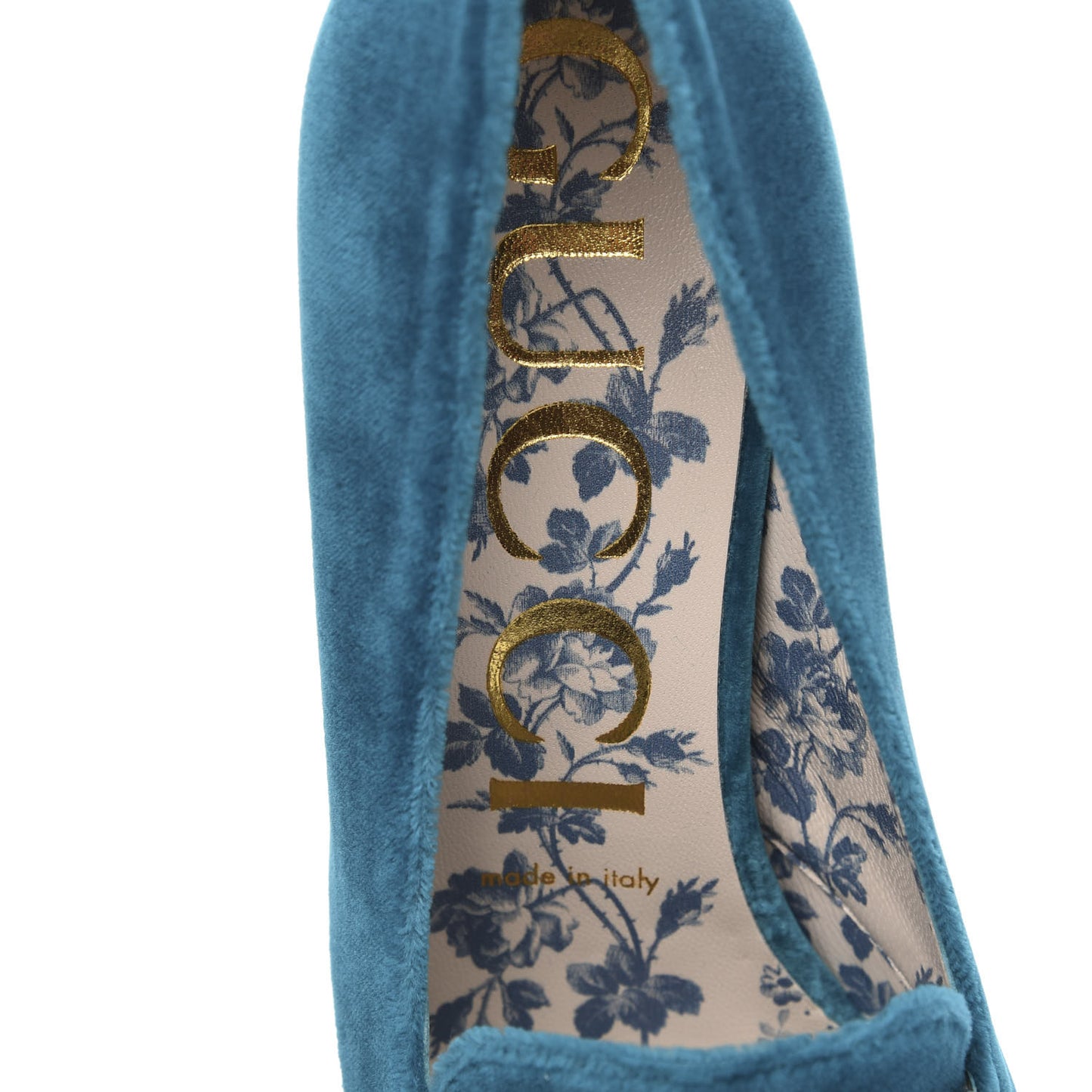 Softy Velvet GG Victoire 55mm Loafer Pumps 38 Pavone