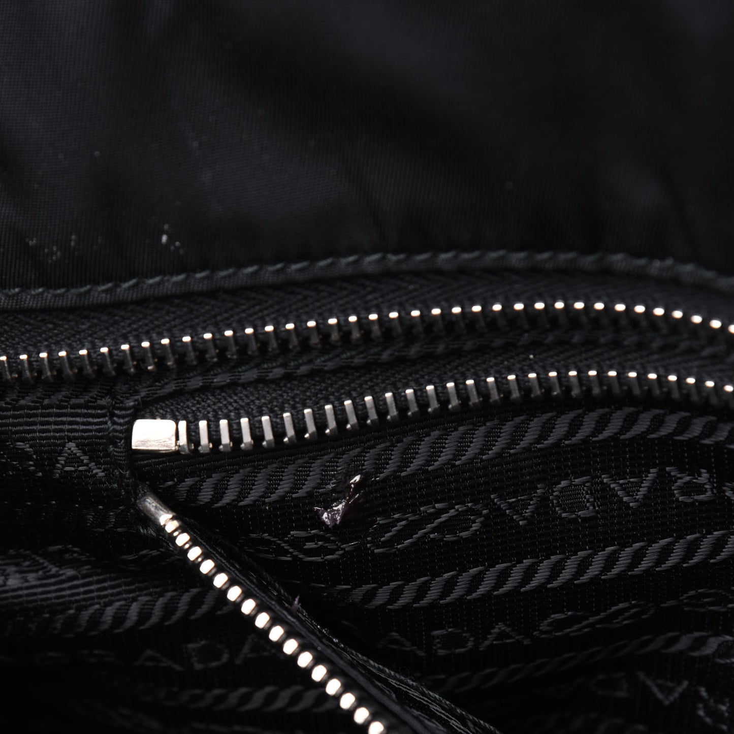 Nylon Vela Baby Bag Black