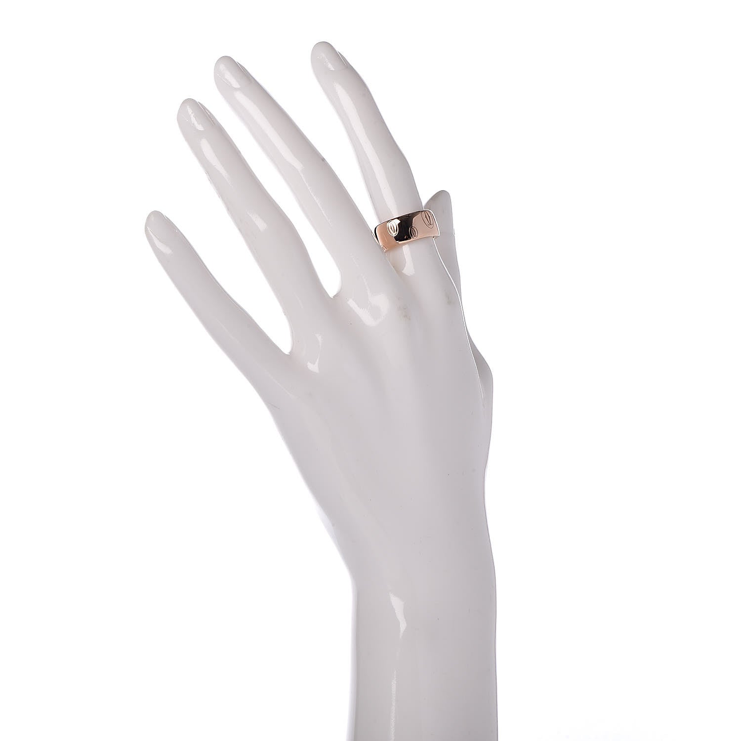 Cartier 18K Pink Gold 8mm Happy Birthday Band Ring 49 5 2 of 7